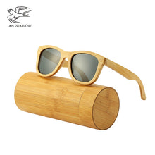 Load image into Gallery viewer, AN SWALLOW Polarized Wood Sunglasses